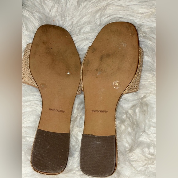 Vince Camuto Cheleahl Woven Block-Heel Slide Sandals Sz 7 - Picture 7 of 11